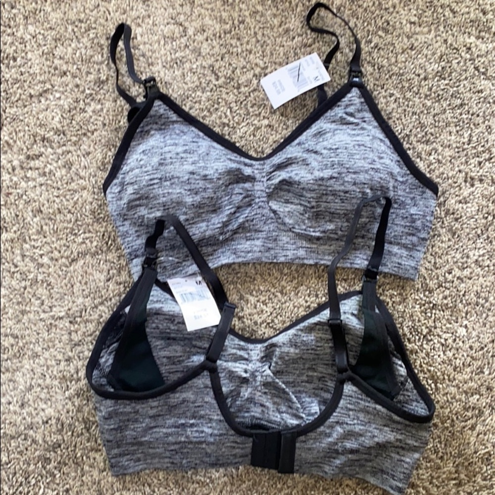 Two medium NWT maternity breastfeeding bras